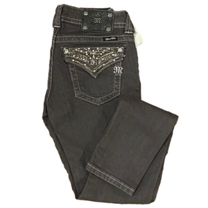 NWT Miss Me Stud gray jean 27